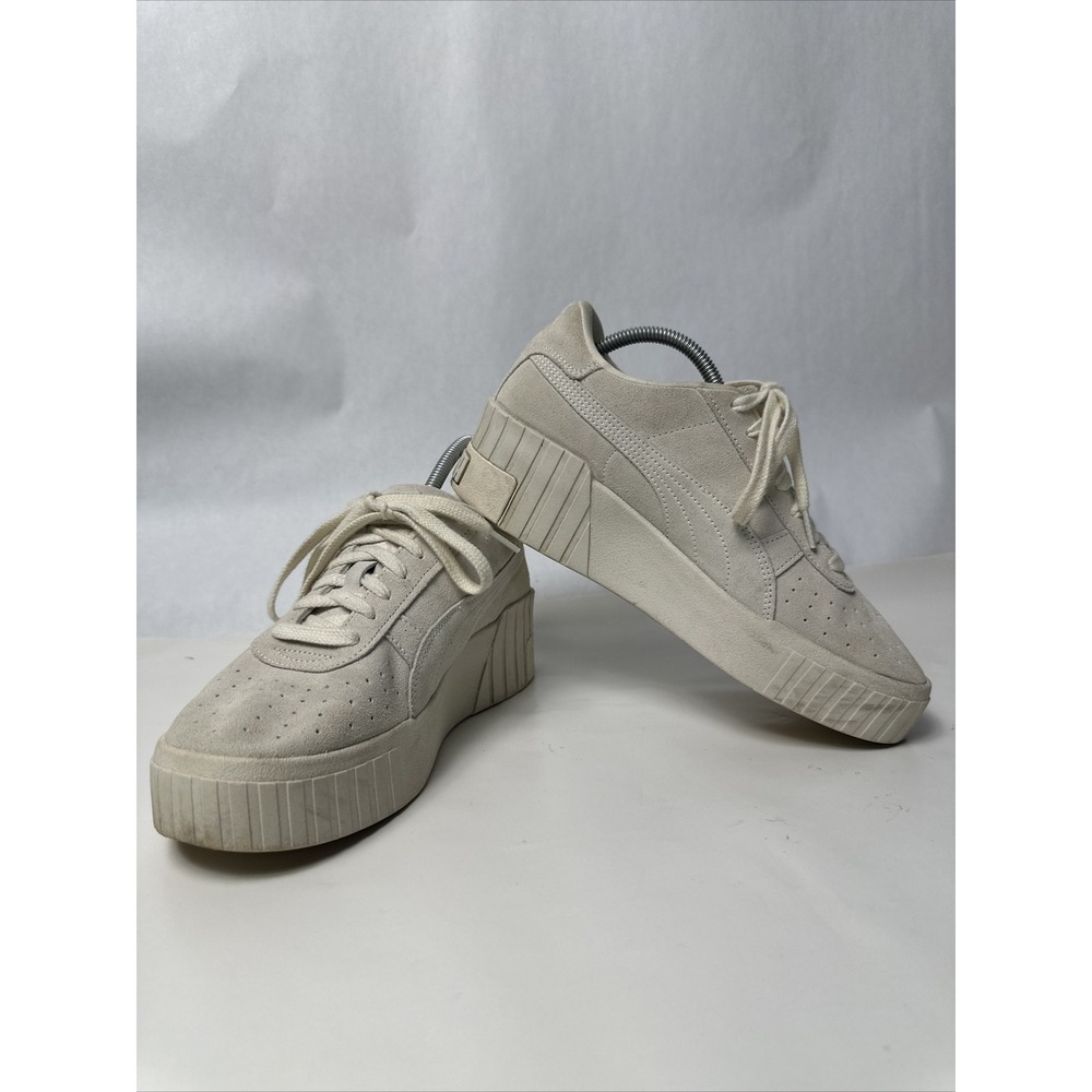 Puma Cali Wedge Tonal Platform Womens White Sneakers Casual Shoes 38524801